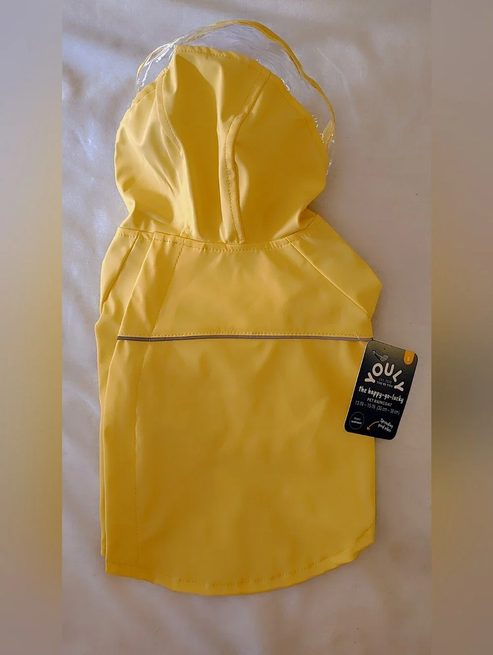PET RAINCOAT Yellow Size Small NWT
